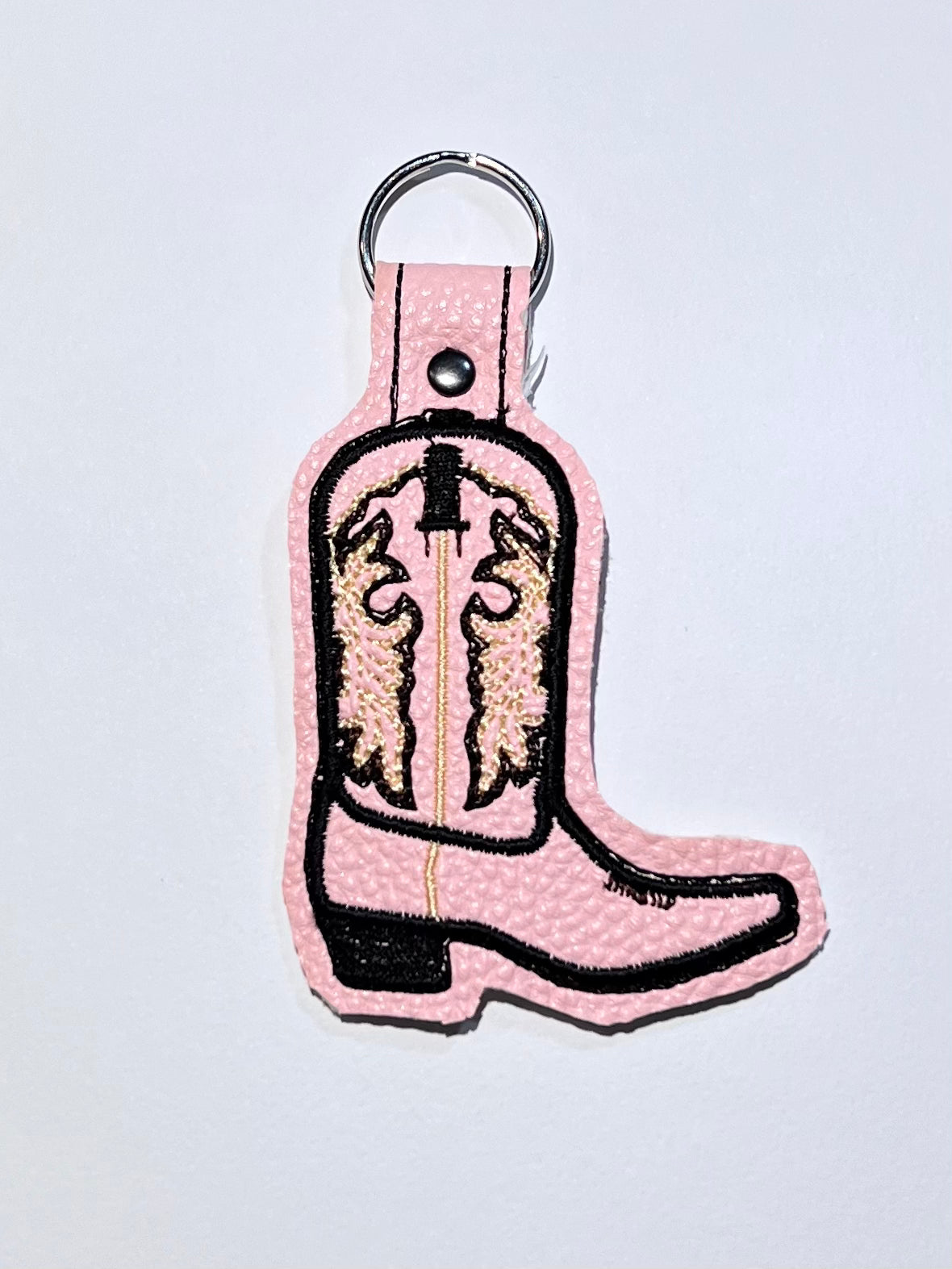 Pink boot key fob
