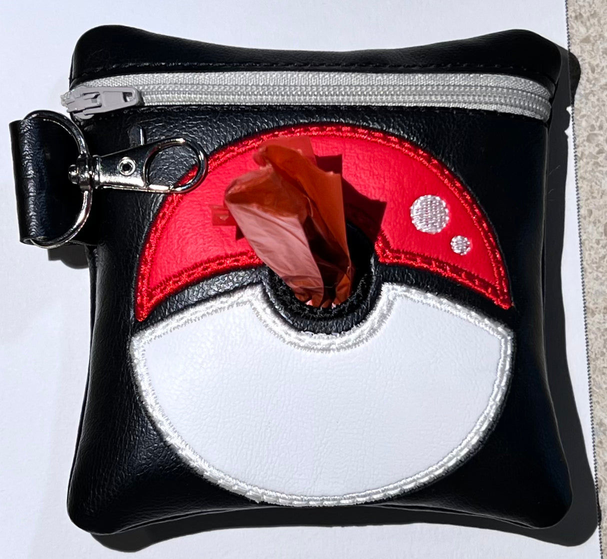 Pokeball dog poop bag