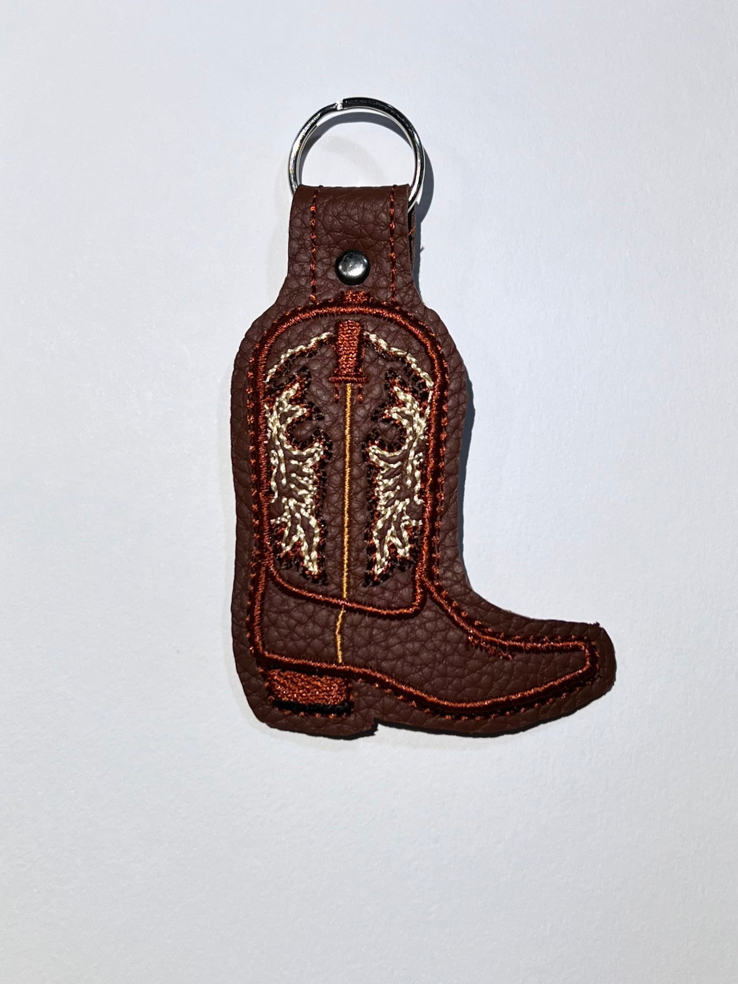 Brown Boot key fob