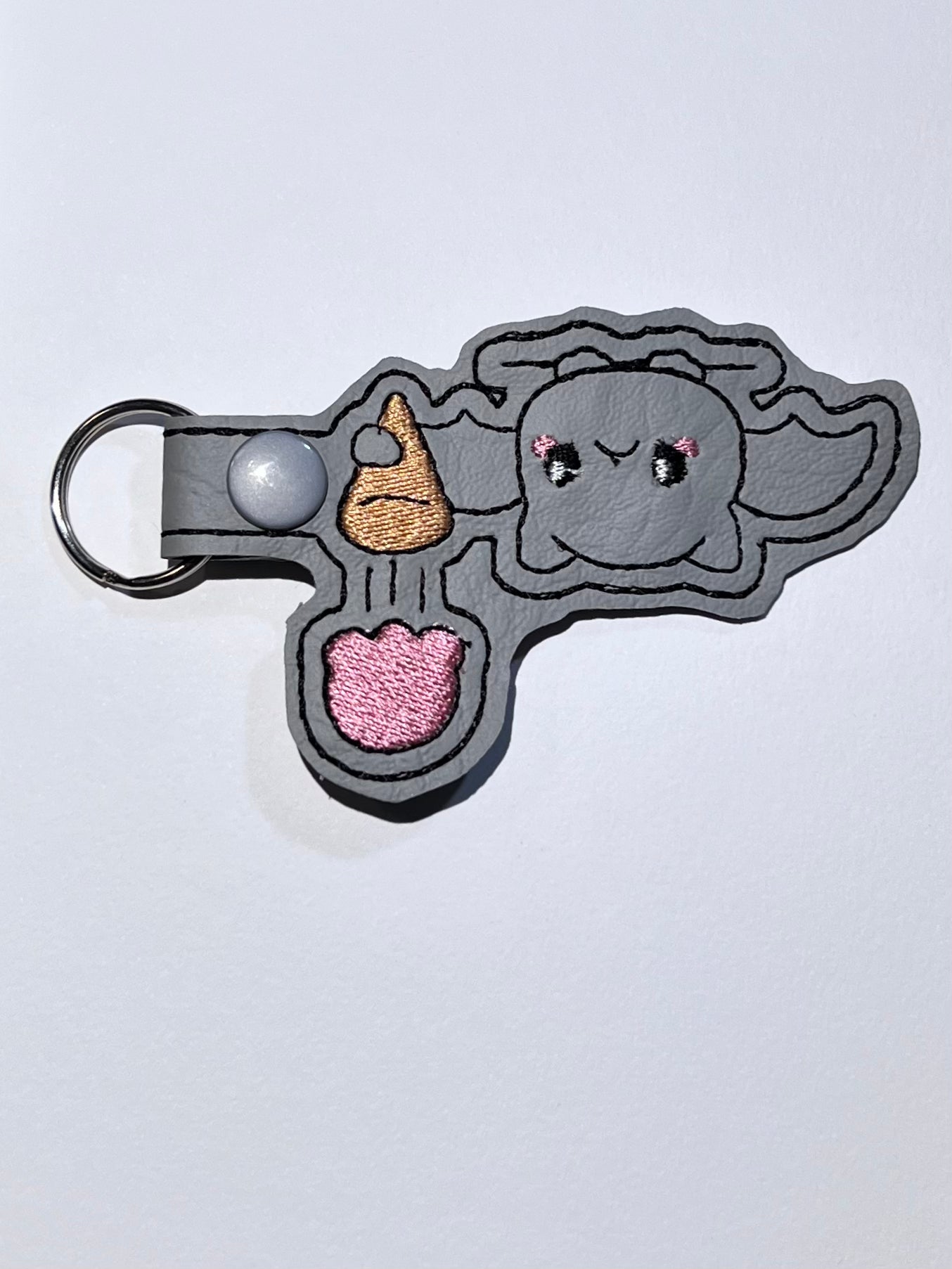 Upset bat key fob